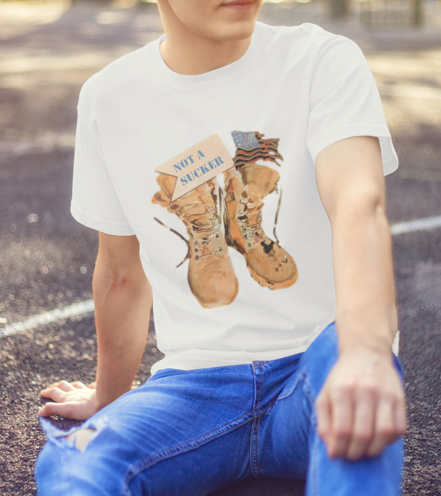 NOT A SUCKER AMERICAN CLASSIC BOOTS FLAG T-Shirt