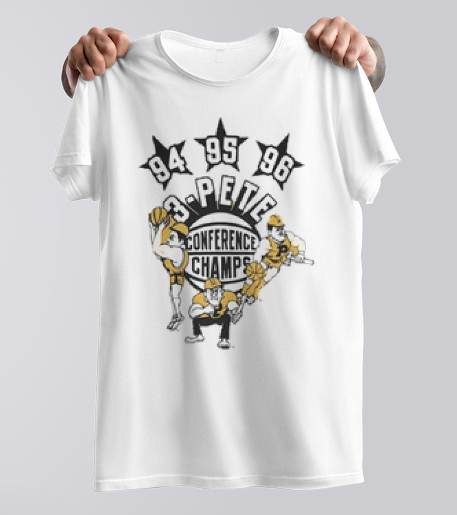 Purdue Basketball 3-Pete 94 95 96 Conference Champs Christmas Ornament Custom Name T-Shirt