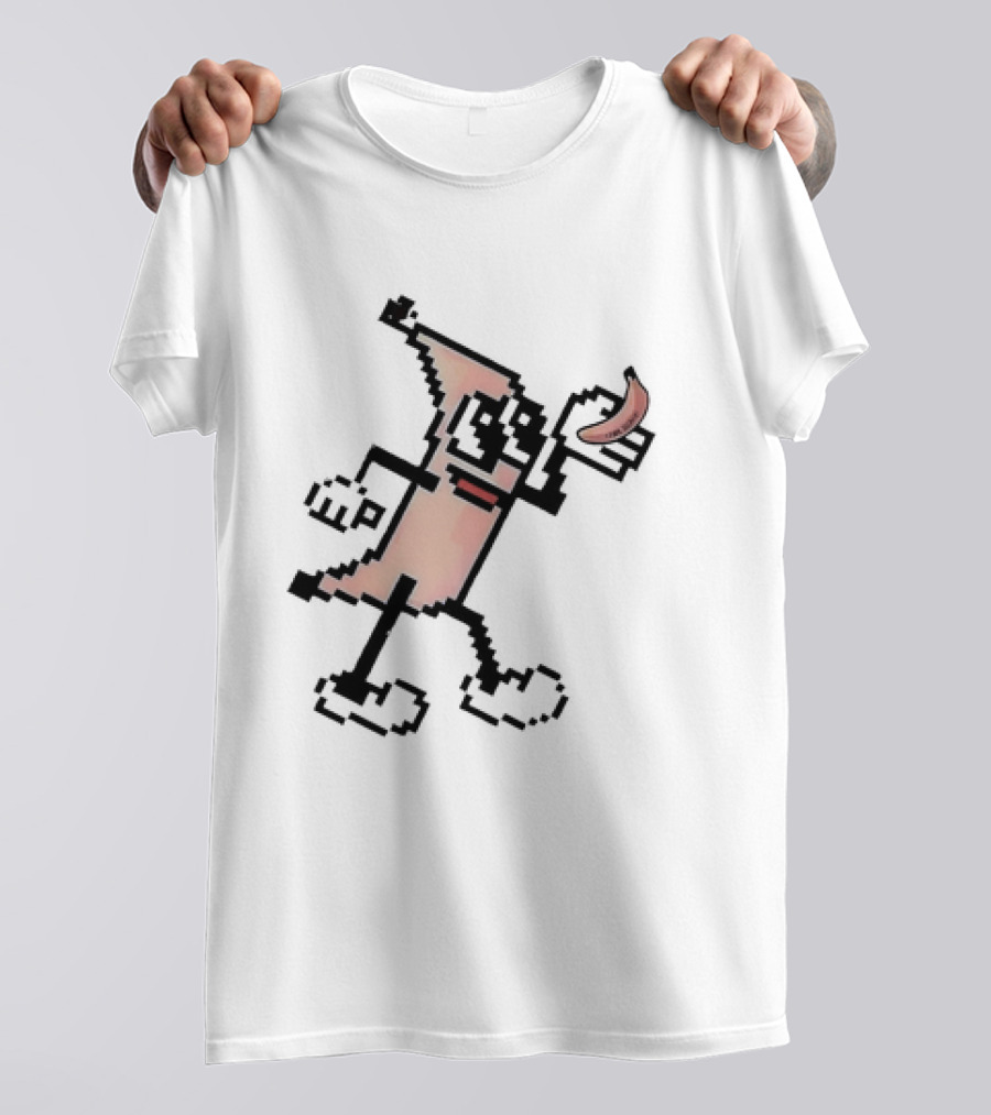 SpaceX Starship Flight 6 It’s Bananas Pixel Art Character Holding Banana T-Shirt