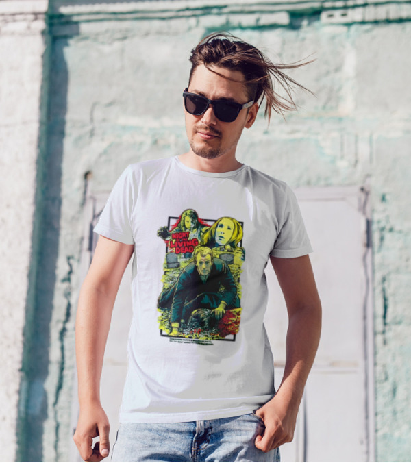 Night Of The Living Dead Horror Collage T-Shirt