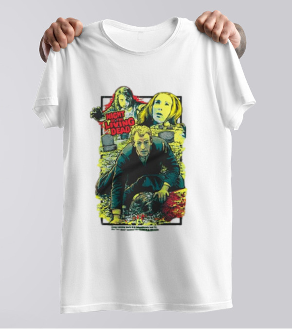 Night Of The Living Dead Horror Collage T-Shirt