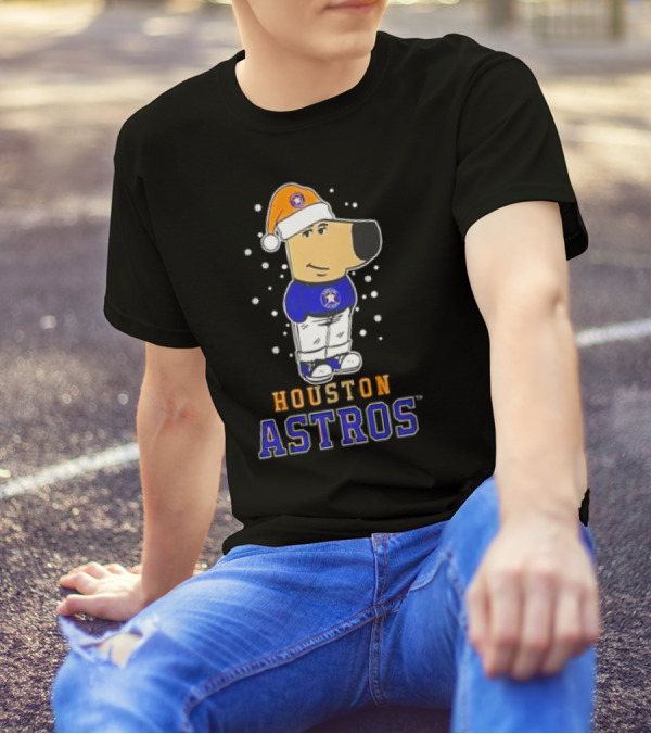 Houston Astros Christmas Chill With Festive Character T-Shirt