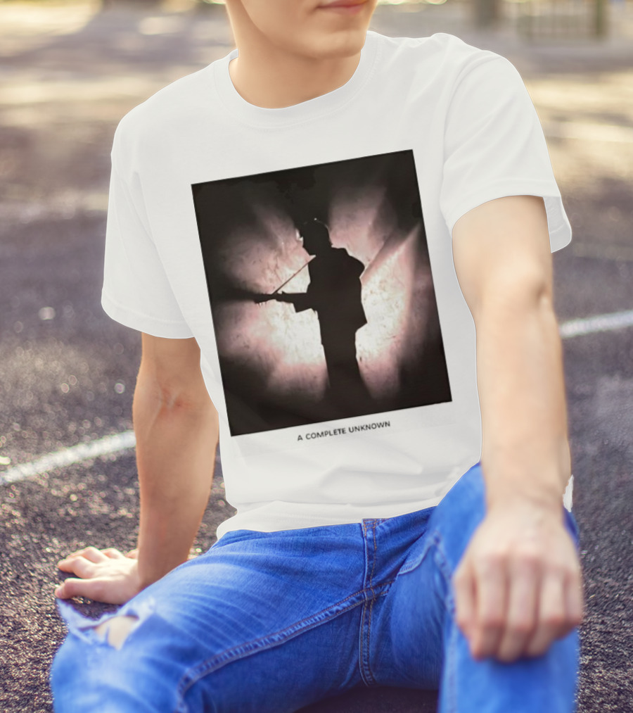 A Complete Unknown Retro Silhouette Illuminated Stage Presence T-Shirt