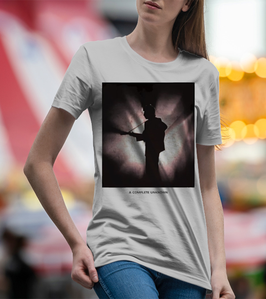 A Complete Unknown Retro Silhouette Illuminated Stage Presence T-Shirt