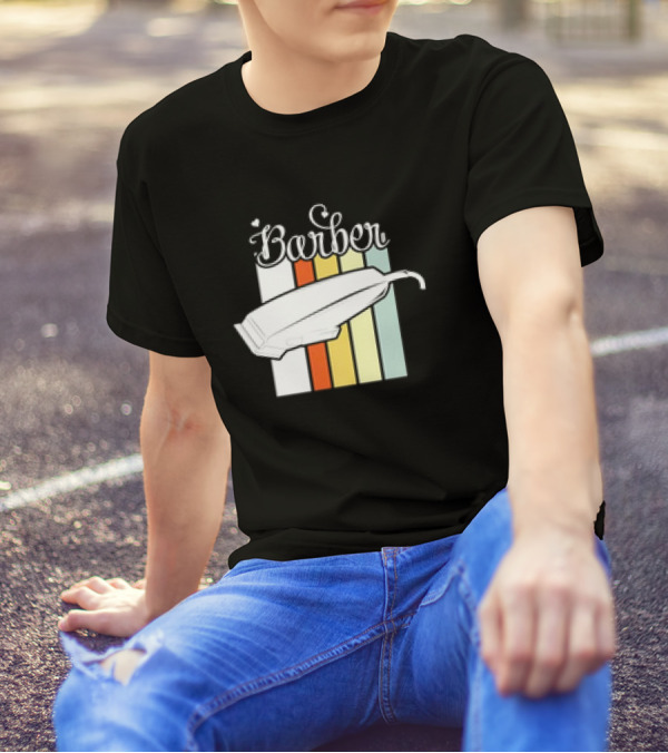 Barber Clippers Retro T-Shirt