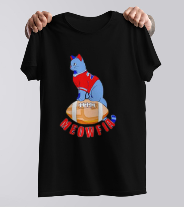 Buffalo Bills Meowfia Cat Football 24 Season T-Shirt