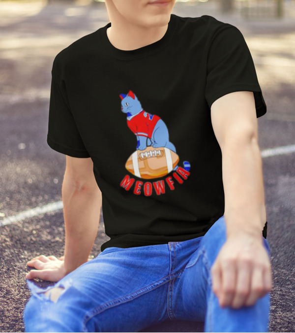 Buffalo Bills Meowfia Cat Football 24 Season T-Shirt