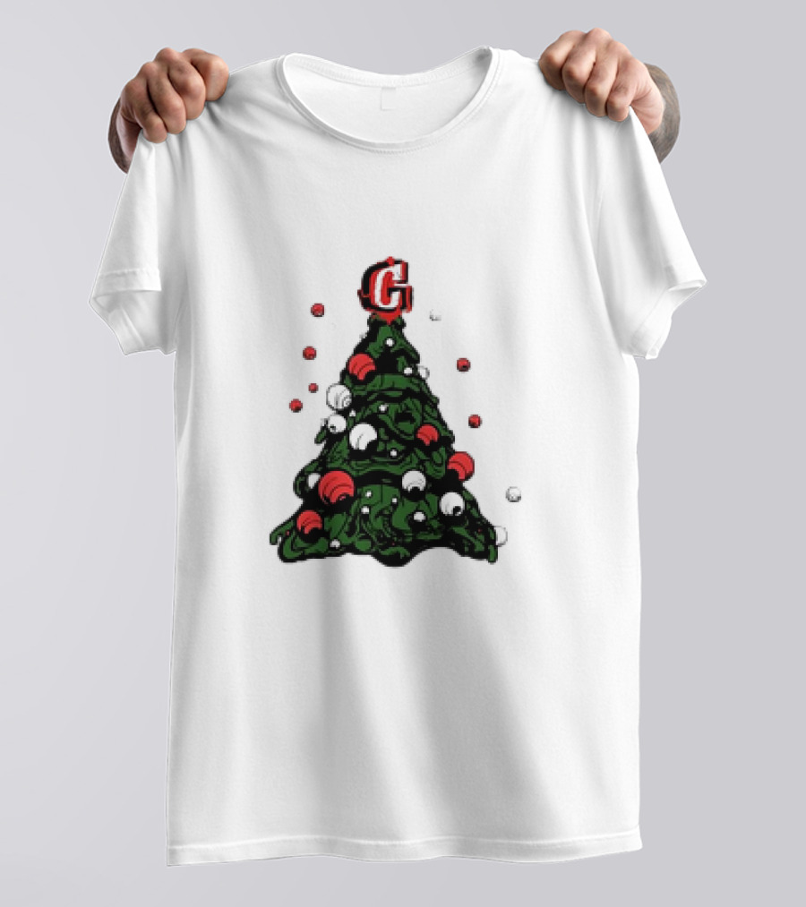 Graffiti Christmas Tree Santa Ornament G Topper T-Shirt