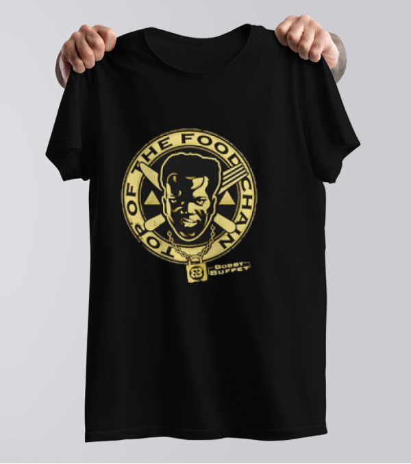 Bobby Buffet Top Of The Food Chain Face Retro Iconic T-Shirt