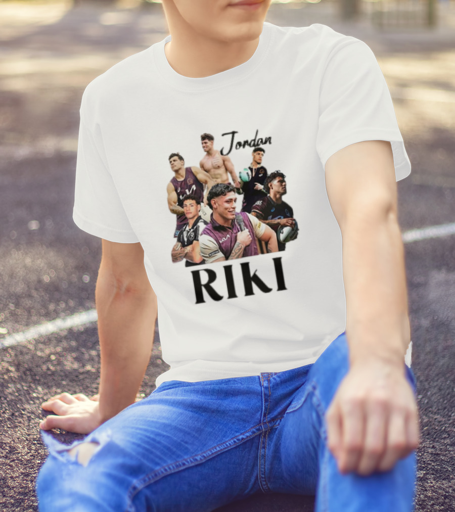 Jordan Riki Collage Football Images T-Shirt