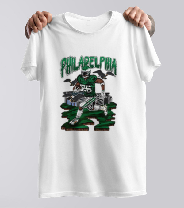 Philadelphia Eagles Bird Gang Running Back 26 T-Shirt