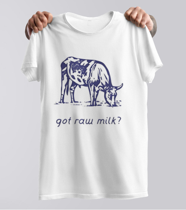 Got Raw Milk? Cow Illustration Turning Point USA T-Shirt