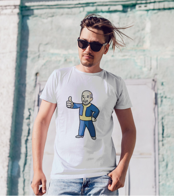 Vault Nate Fallout Vault Boy Cartoons T-Shirt