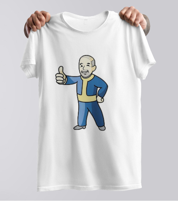 Vault Nate Fallout Vault Boy Cartoons T-Shirt