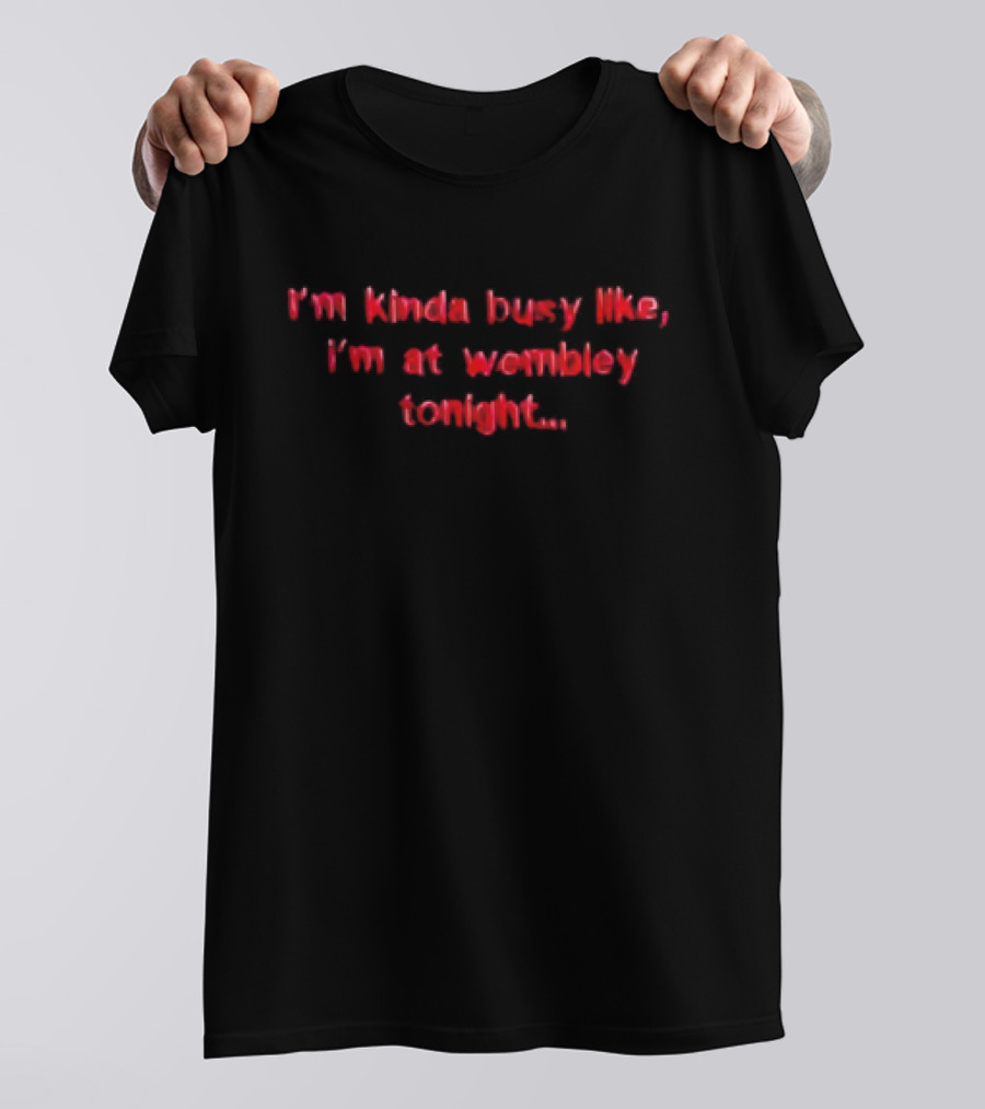 I'm Kinda Busy Like I'm At Wembley Tonight T-Shirt