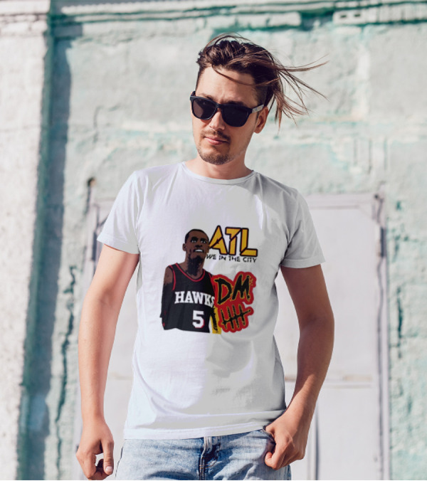 ATL DM5 We In The City Hawks Basketball T-Shirt