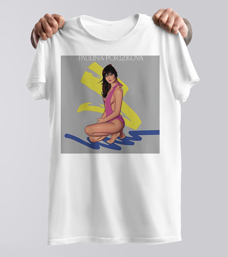 PAULINA PORIZKOVA CLASSIC Colorful Illustration On Gray Background T-Shirt