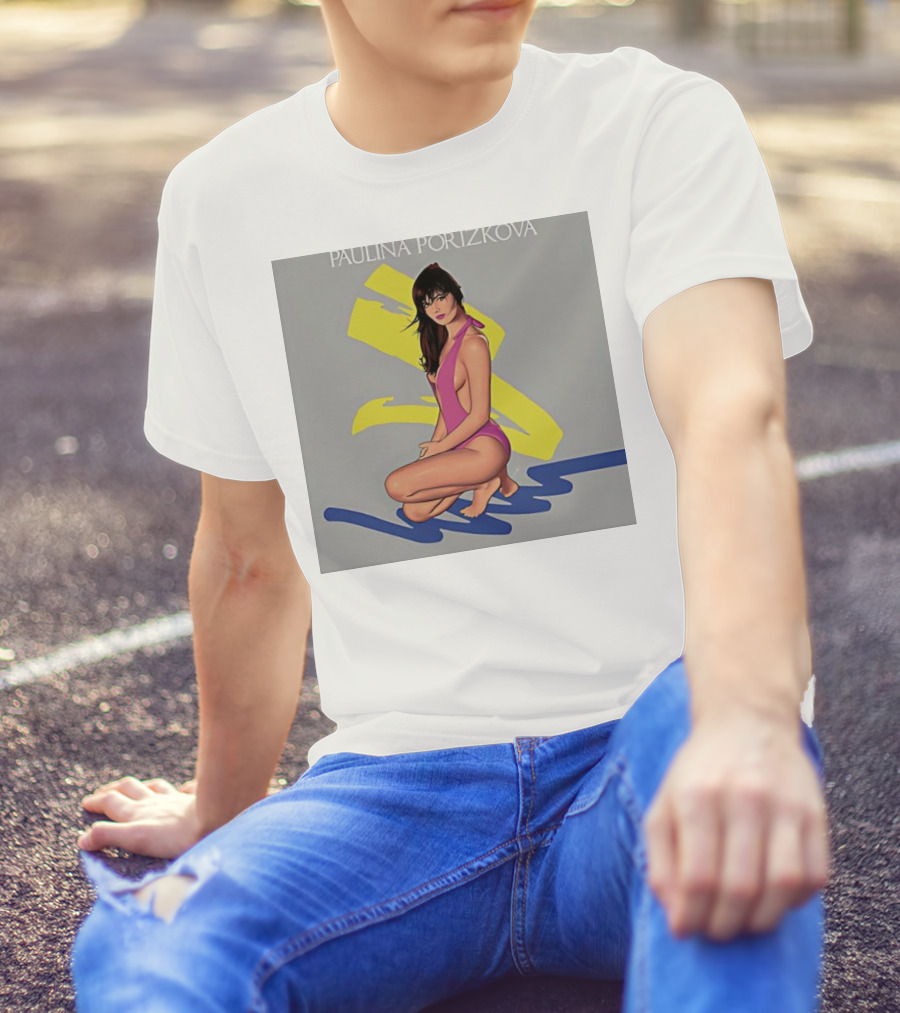 PAULINA PORIZKOVA CLASSIC Colorful Illustration On Gray Background T-Shirt