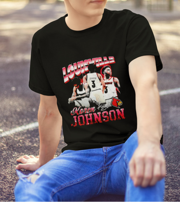 Louisville Cardinals Koren Johnson Basketball T-Shirt