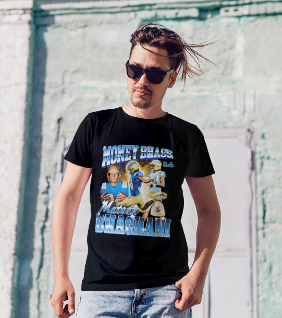 Money Bhags Mateen Bhaghani UCLA Football T-Shirt