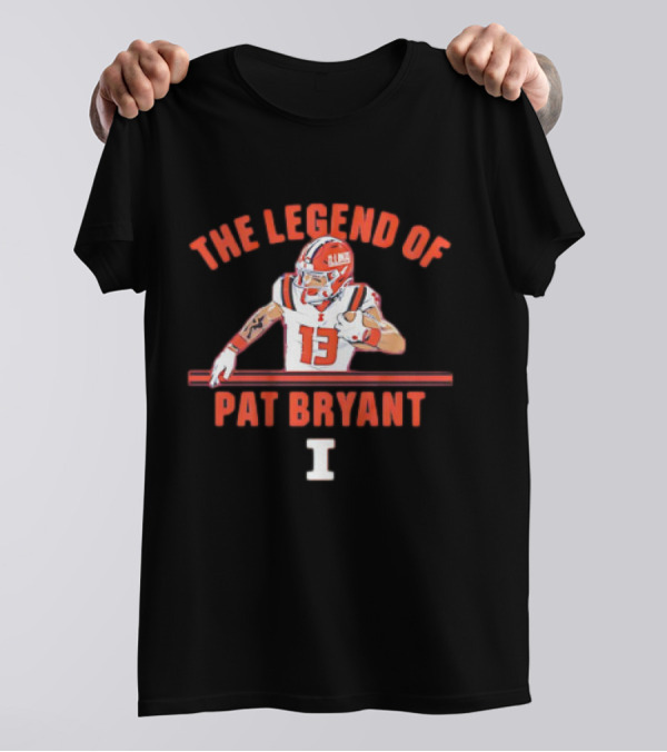 The Legend Of Pat Bryant Illinois No. 13 Football Player T-Shirt