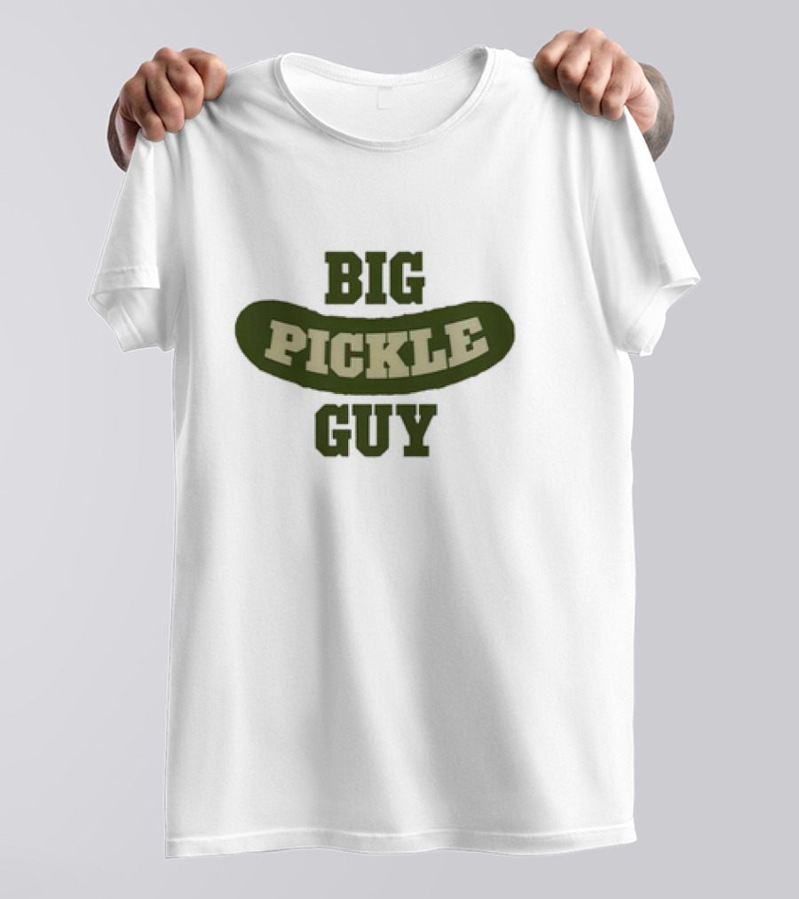 Big Pickle Guy Classic Humorous Text T-Shirt