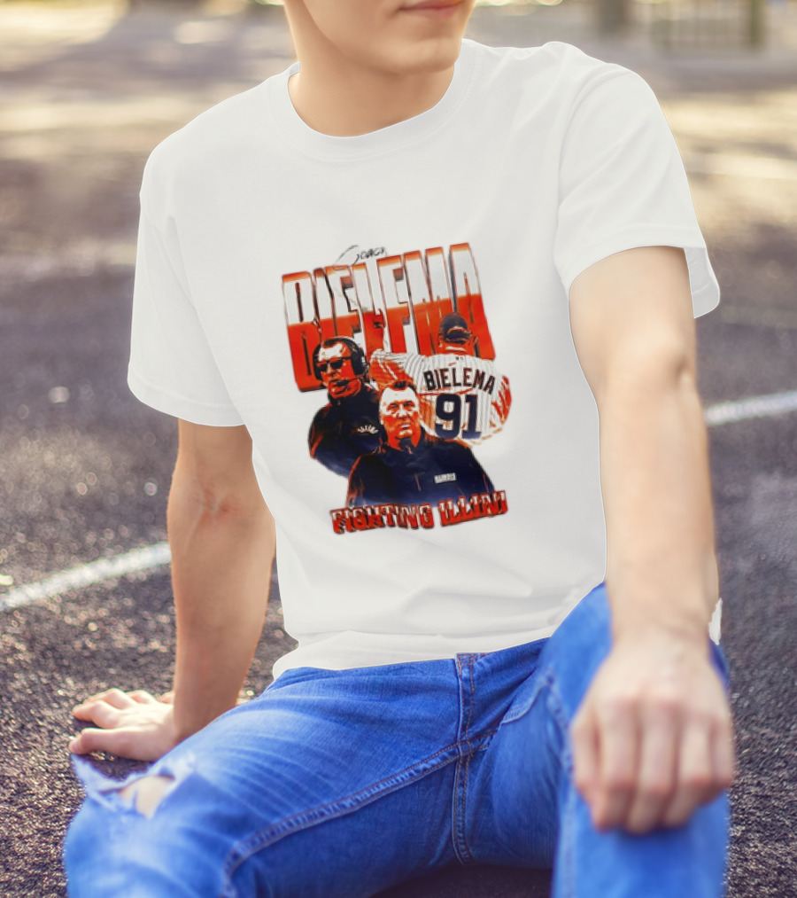 Coach Bielema 91 Fighting Illini T-Shirt