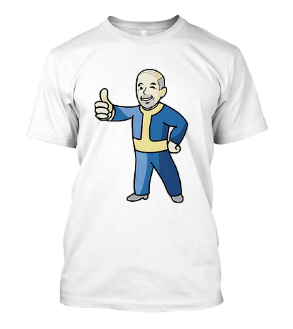 Vault Nate Fallout Vault Boy Thumbs Up Cartoons T-Shirt