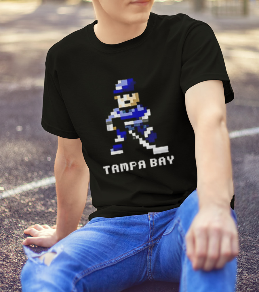 Tampa Bay 8 Bit Hockey Player T-Shirt