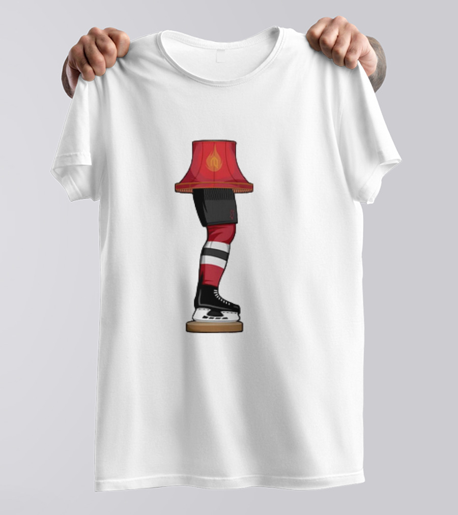 New Jersey Devils Hockey Leg Lamp Novelty T-Shirt