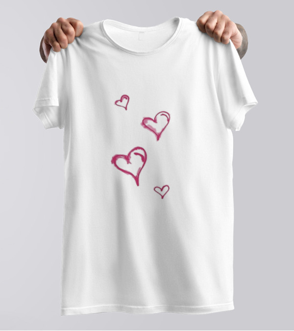 Heart Baby Blue Bolognese Love Hearts T-Shirt