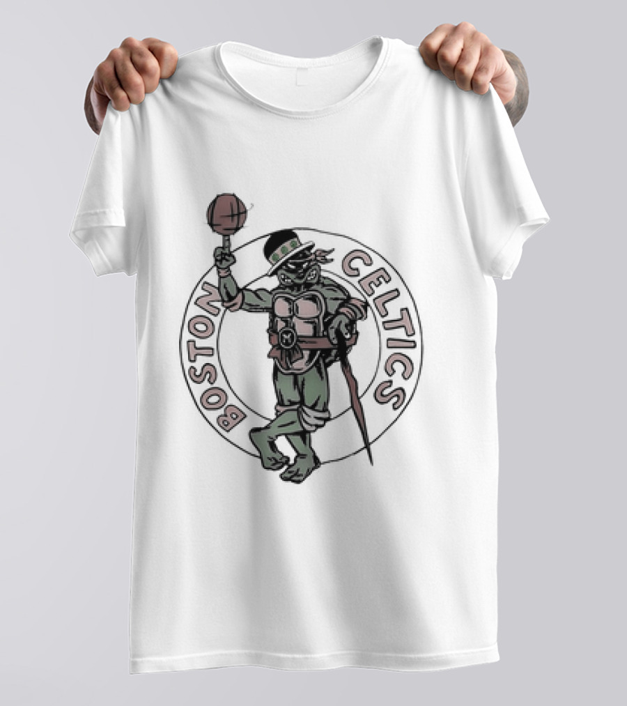 Boston Celtics Ninja Turtles Joe Mazzulla Crossover T-Shirt