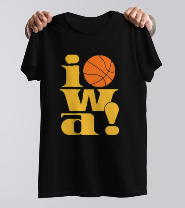 Old School Iowa Vintage Basketball T-Shirt