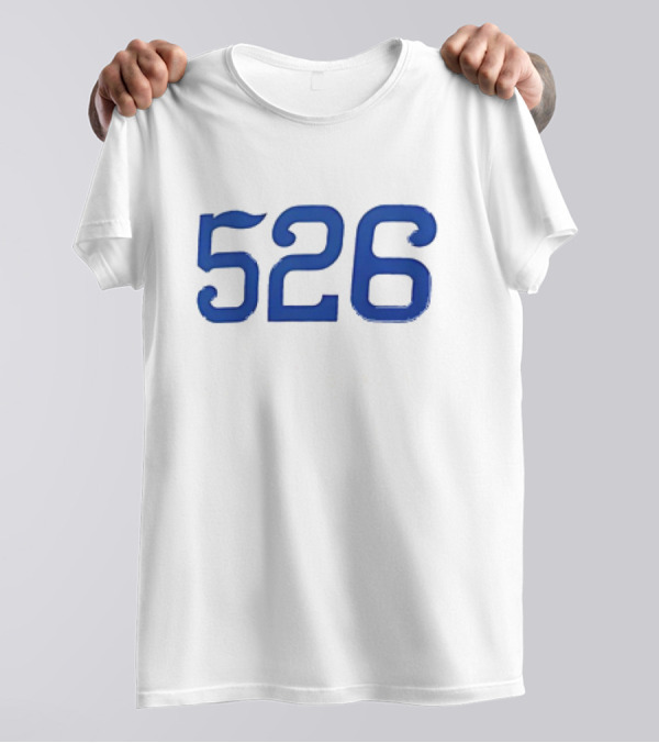 526 Lou Clinton Red Sox Blue Number T-Shirt