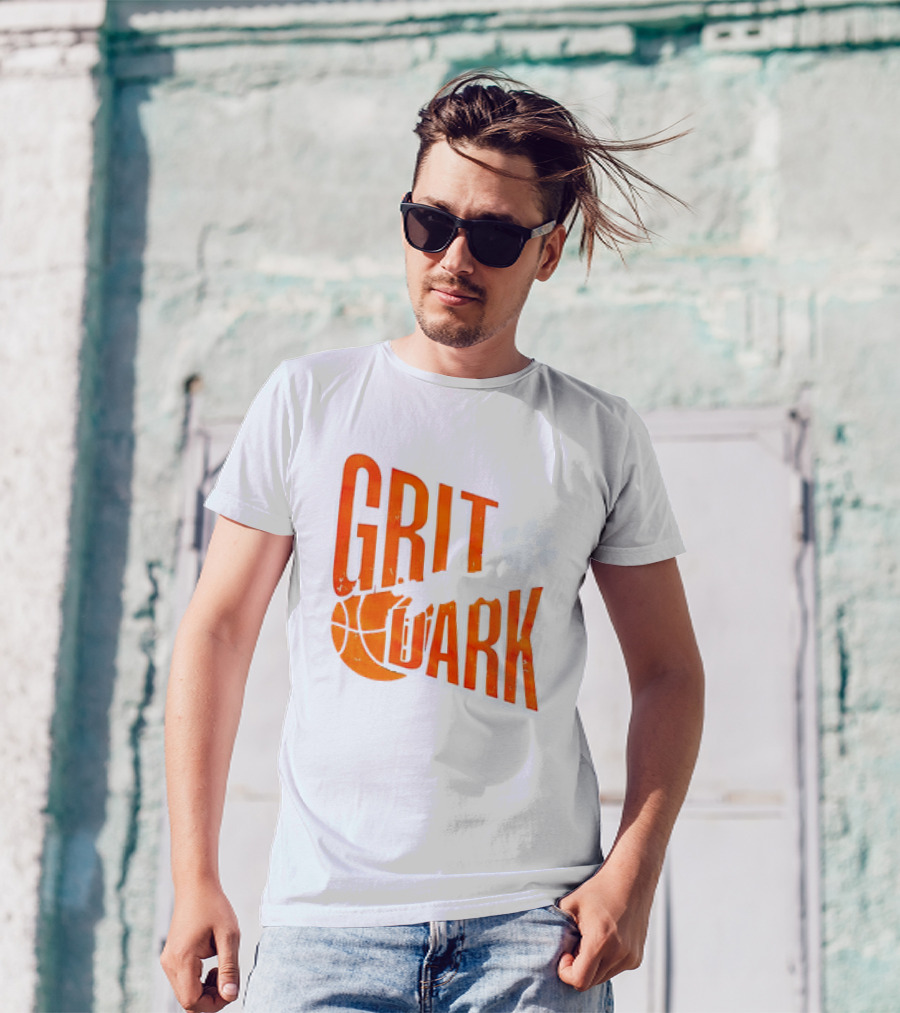 Clemson Tigers Grit After Dark Basketball Paw Prints T-Shirt