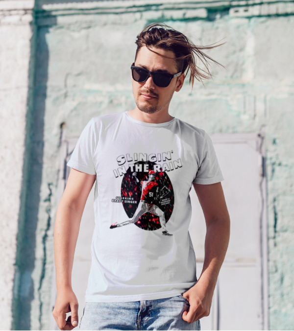 Slingin' In The Rain Starring Brady Singer Major League Royals T-Shirt