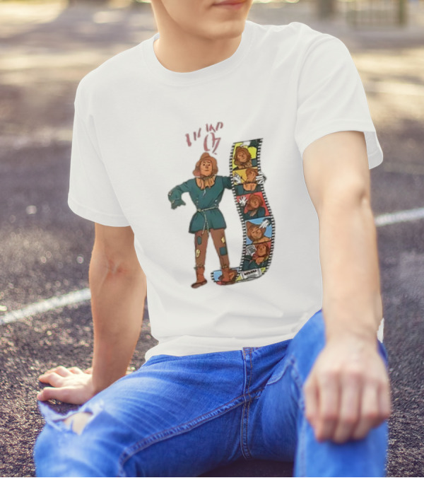 Scarecrow Filmstrip Wizard Of Oz Pop T-Shirt