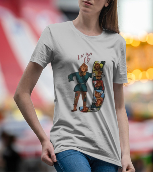 Scarecrow Filmstrip Wizard Of Oz Pop T-Shirt
