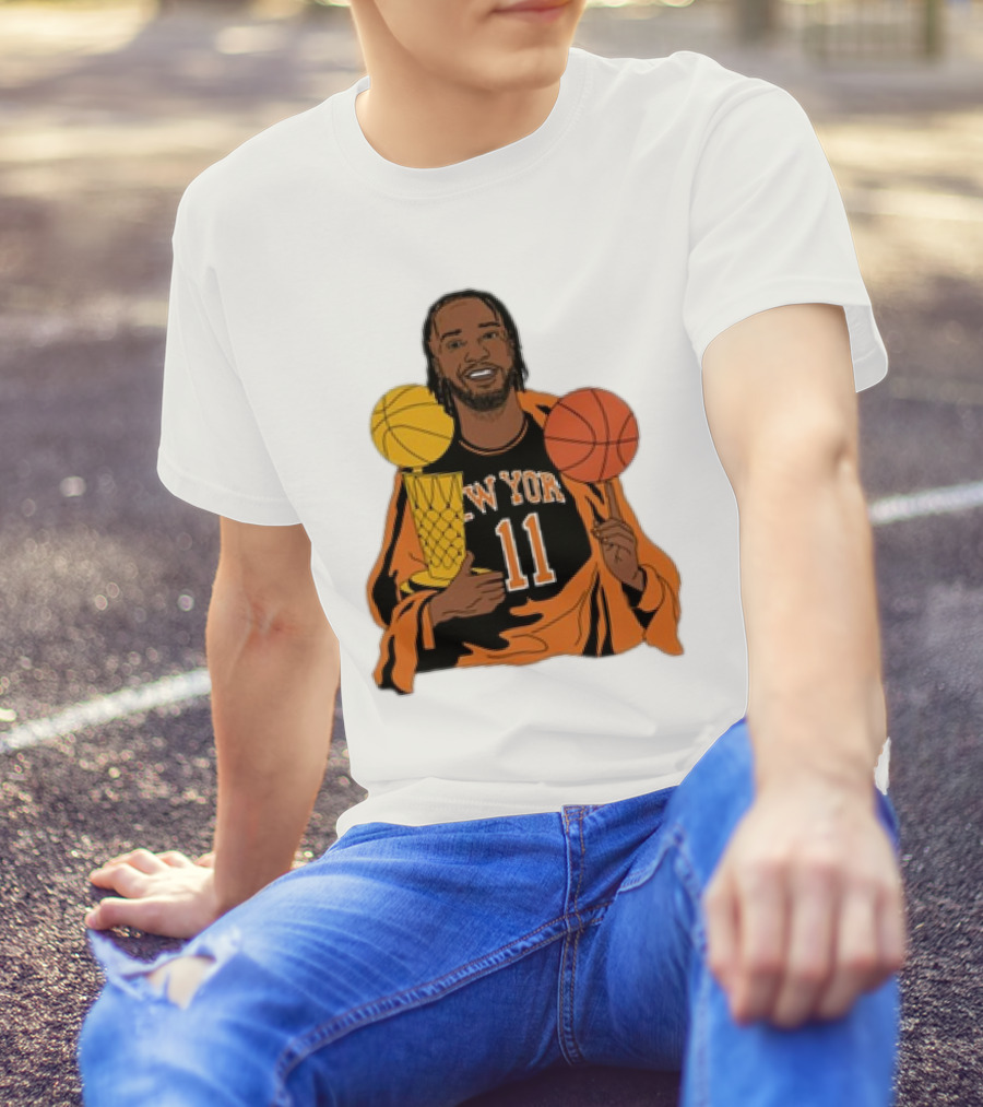 New York 11 Big Knick Energy Brunshym Basketball Trophy T-Shirt