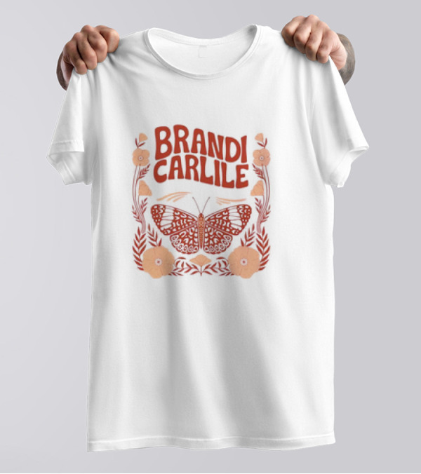 Brandi Carlile Butterfly Floral T-Shirt