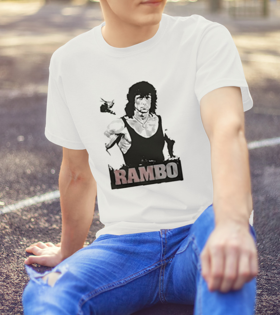 Rambo First Blood Black Tank T-Shirt