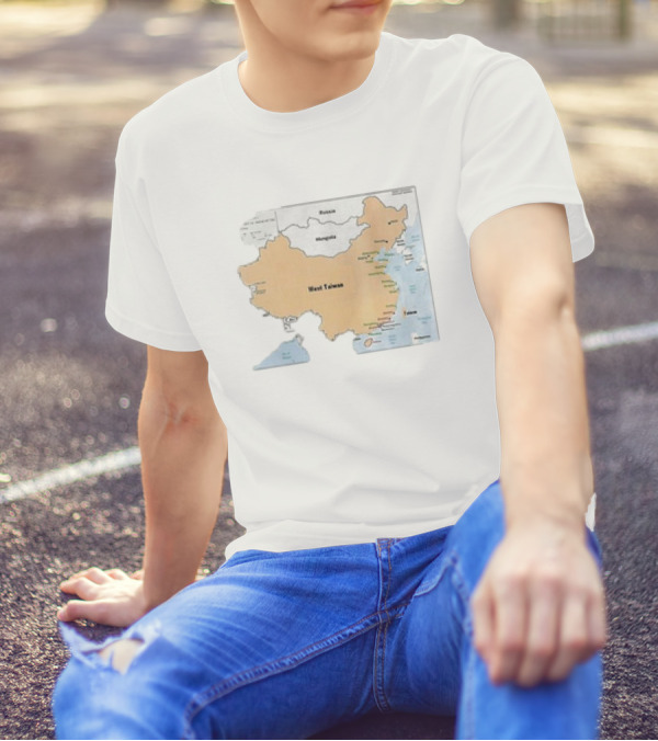Terrible Maps West Taiwan Parody Map T-Shirt