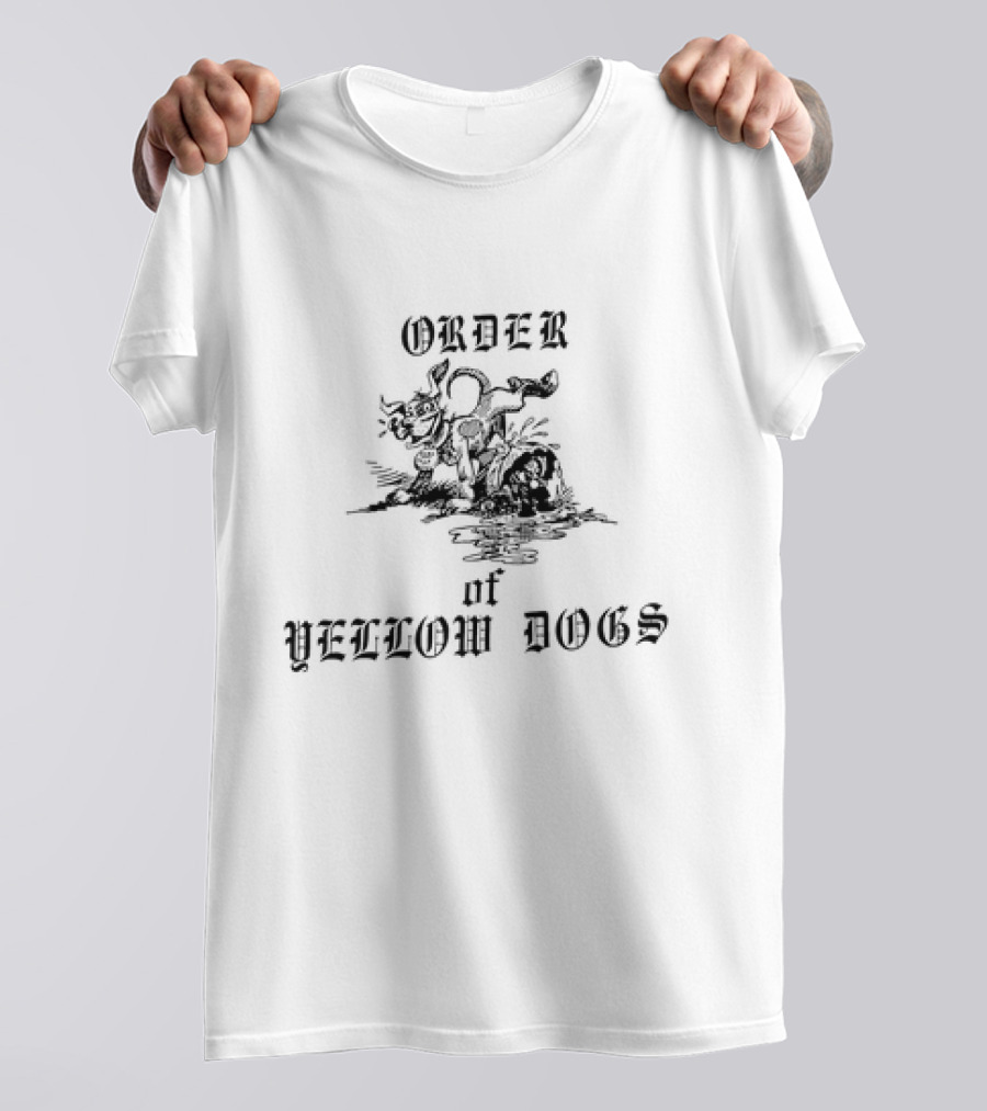 ORDER OF YELLOW DOGS DOG WATER SPLASH SCENE T-Shirt