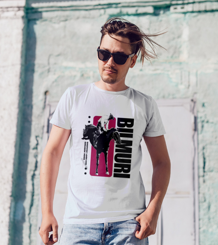 Bilmuri Horse Dropzn Logs And Greasin’ Hogs Riding T-Shirt