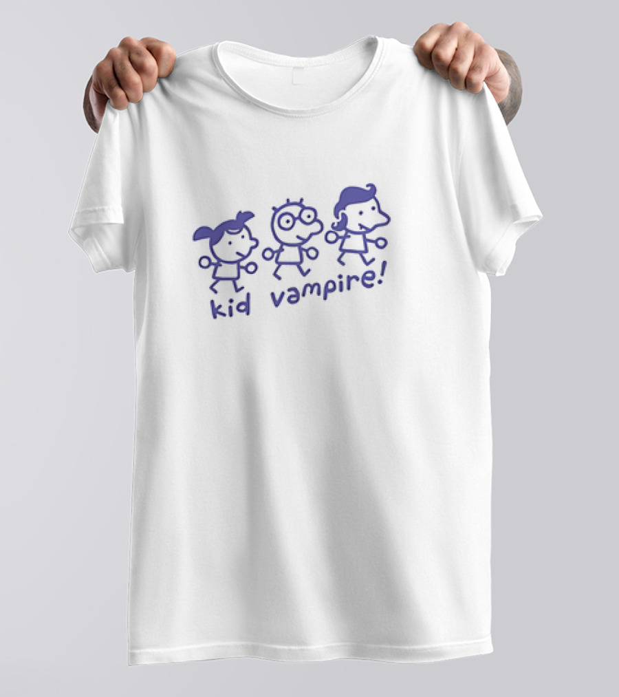 Kid Vampire Stick Figure Trio Fun T-Shirt