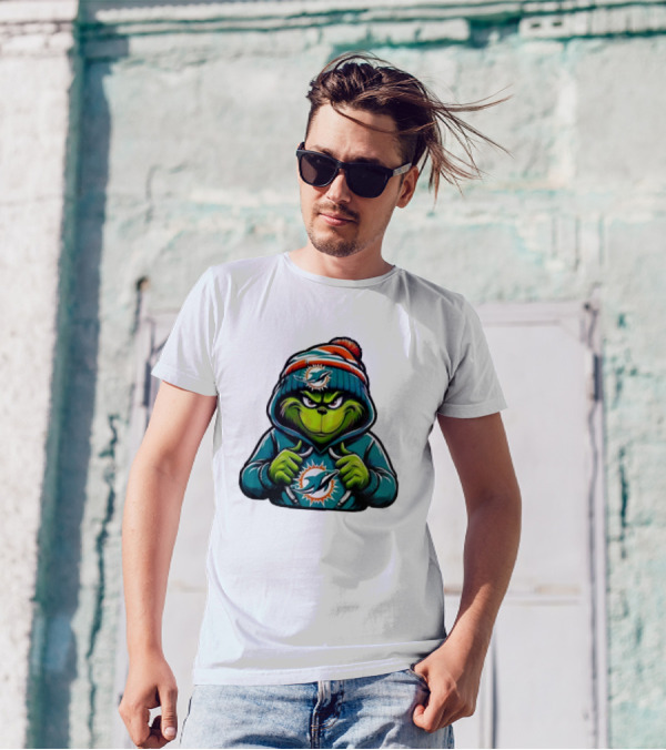 Retro Grinch Miami Dolphins NFL Hoodie Character T-Shirt