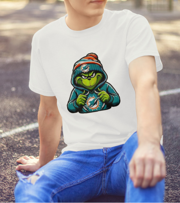 Retro Grinch Miami Dolphins NFL Hoodie Character T-Shirt