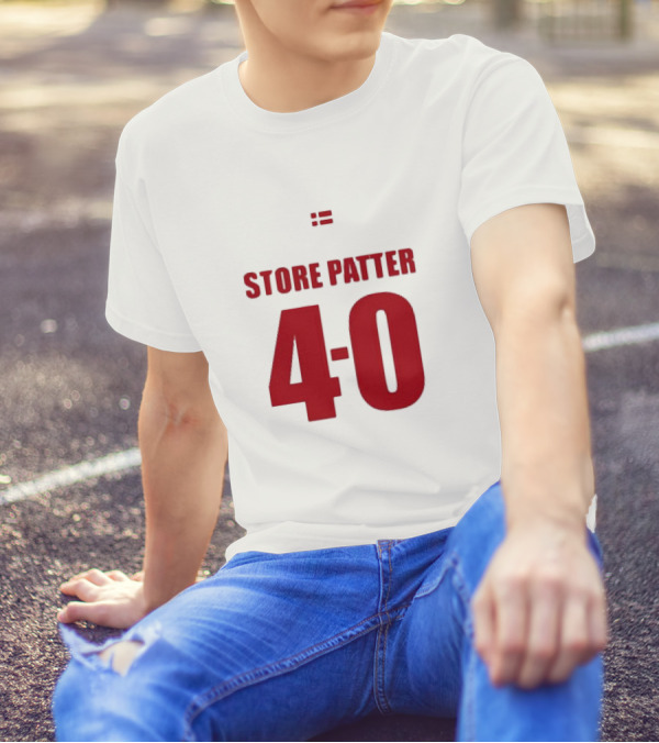 Suspekt Store Patter 4-0 Danish Flag T-Shirt