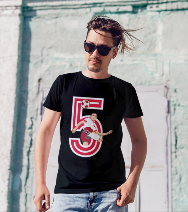 Franz Beckenbauer #5 Soccer Legend FC Bayern T-Shirt