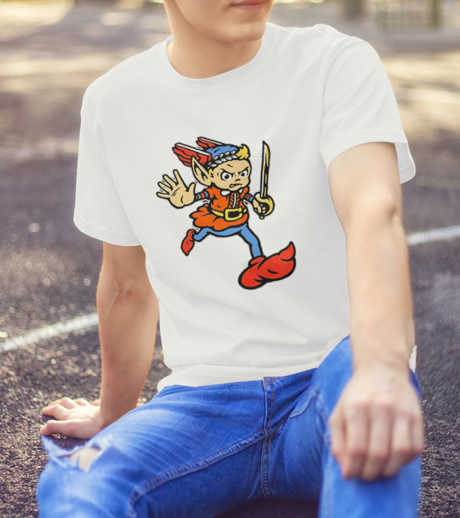 Cleveland Guardians Cartoon Baseball Mascot T-Shirt